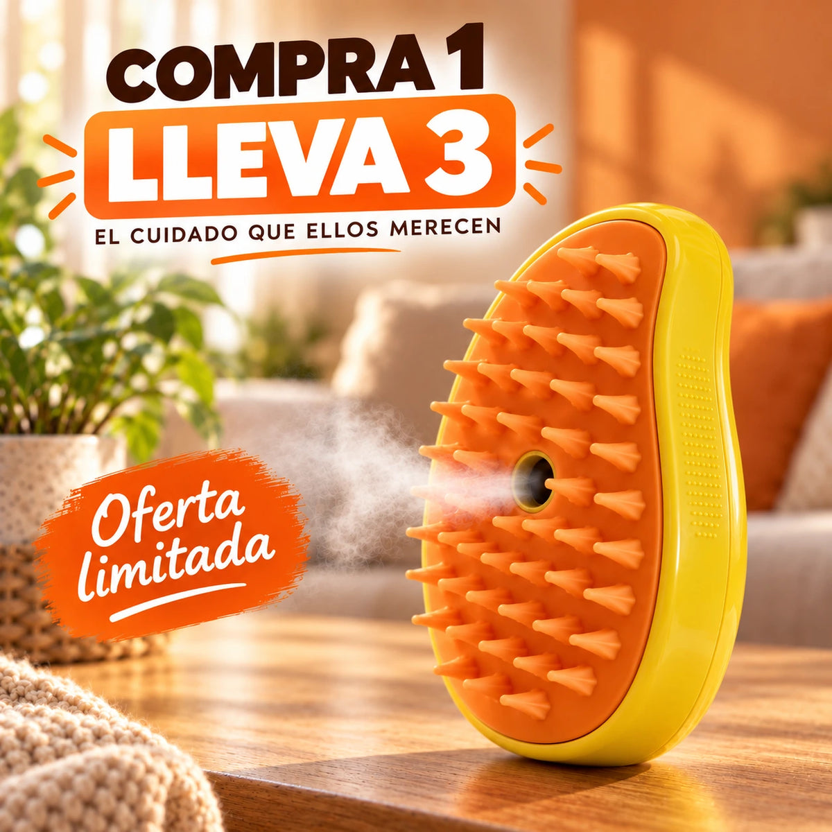 Diluu SteamPet™ - Elimina Pelo y Masajea