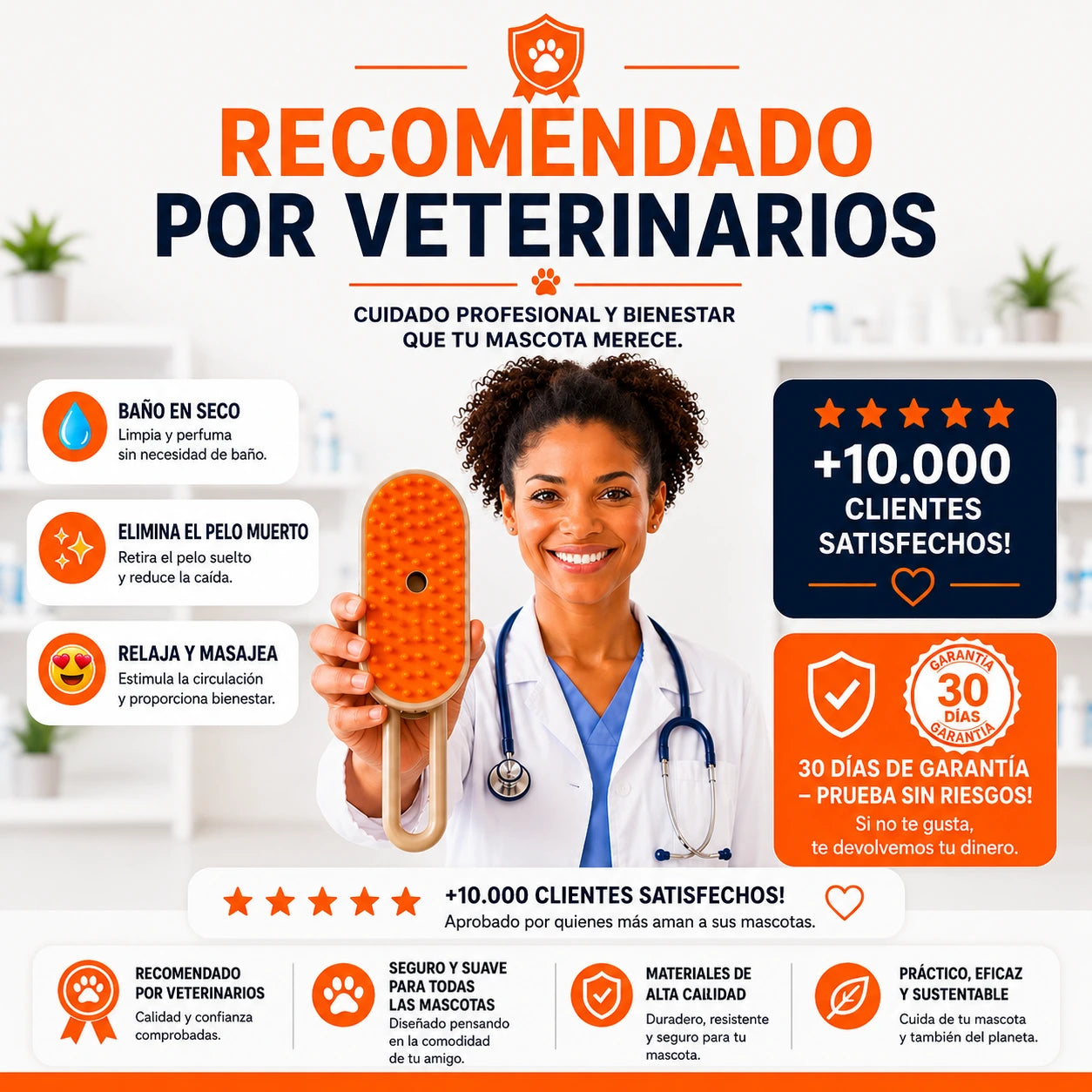 Cepillo de Vapor 3 en 1 – Previene, Masajea y Purifica