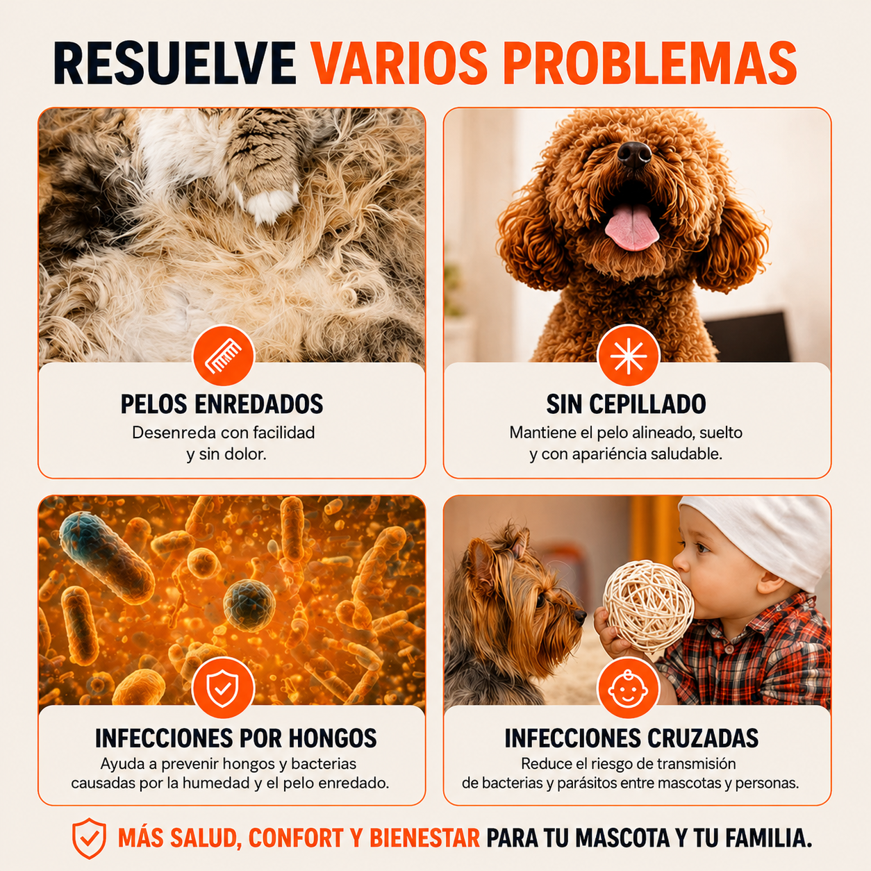Cepillo Inteligente 5 en 1 — Control Total del Pelo en tu Hogar