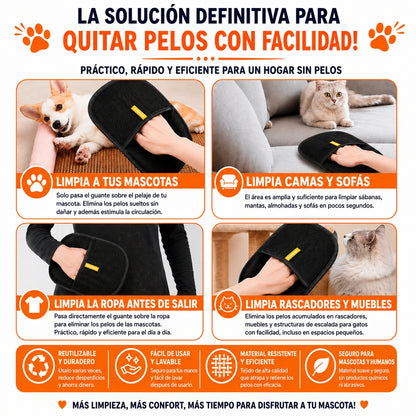 Guante Electrostático PetHair – ¡Elimina el Pelo en Segundos!